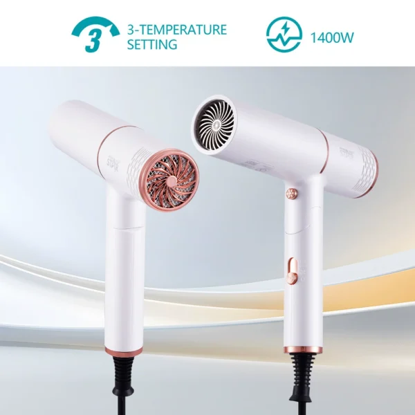 Winning Star Home 1400W Foldable Two-Speed Travel Hair Dryer